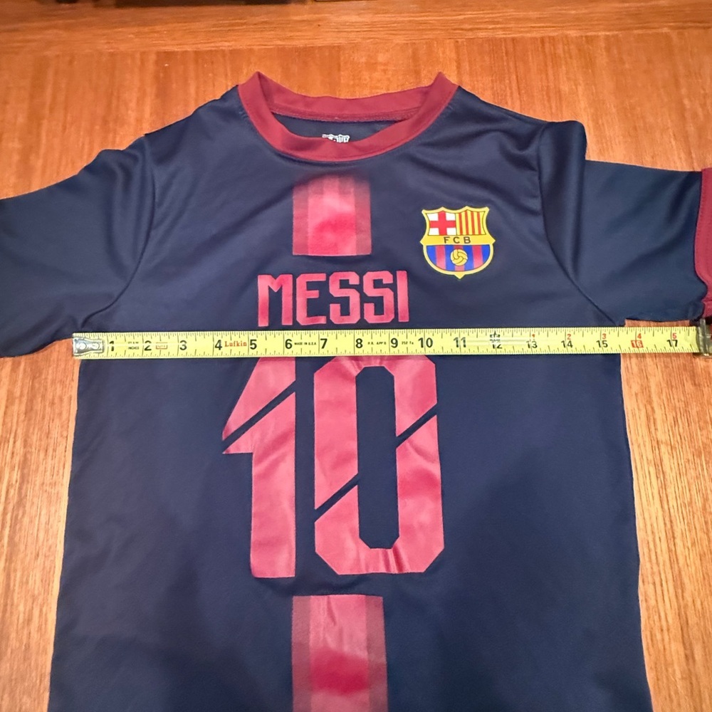 Kids Navy Blue Messi Jersey - Picture 7 of 8